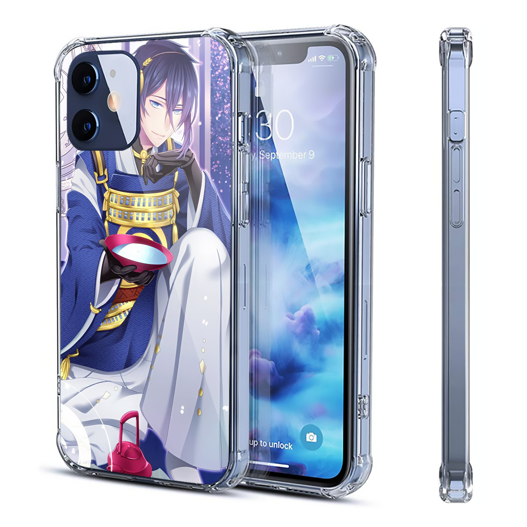 （画像用） 刀剣乱舞 Touken Ranbu 【iPhone 12シリーズ対応】透明スマホケース（クリアソフトケース）